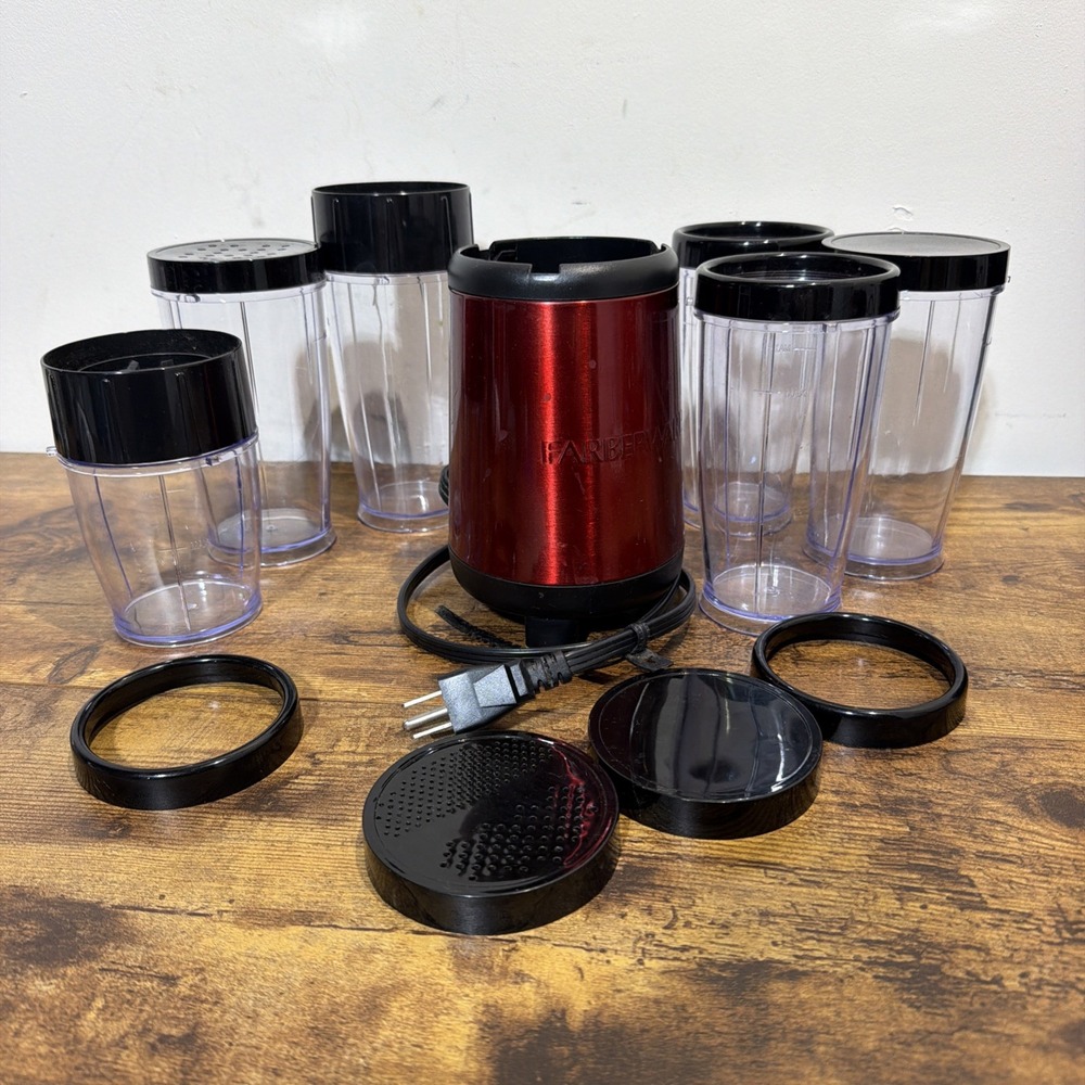 Red Model 16204 Farberware Single Serve Blender 17-Pieces/6-Cups/2-Blender Blade